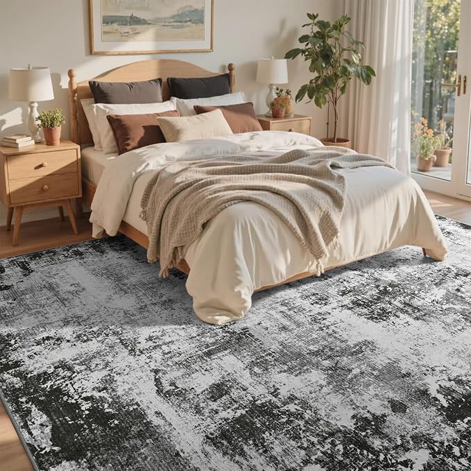 5x7 Ft Area Rugs for Living Room, Soft Non-Slip Washable Rugs Modern Abstract - Image 4