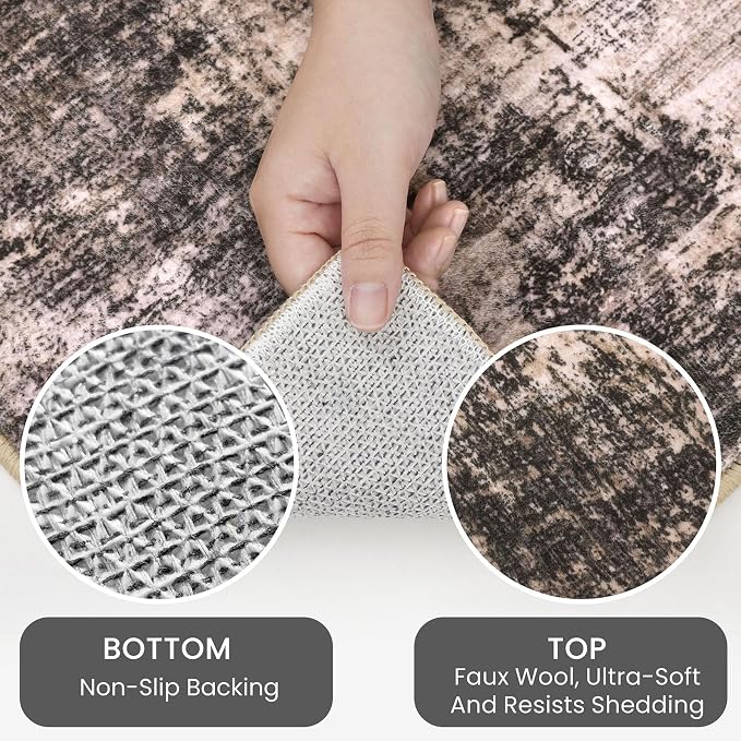IOHOUZE Abstract Area Rugs 6x9 Ft Washable Rugs - Image 3