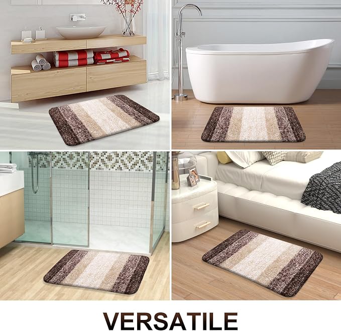 OLANLY Bathroom Runner Rugs Mat 47x20, Extra Soft Absorbent Microfiber Bath Rugs - Image 6