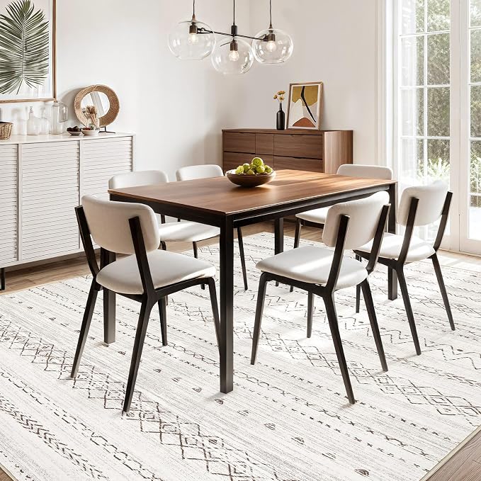 cotiled 8x10 Area Rugs Living Room Rug: Washable Boho Rugs - Image 9
