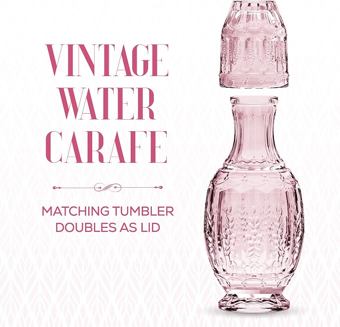 Elle Décor Vintage Bedside Water Carafe - Image 3