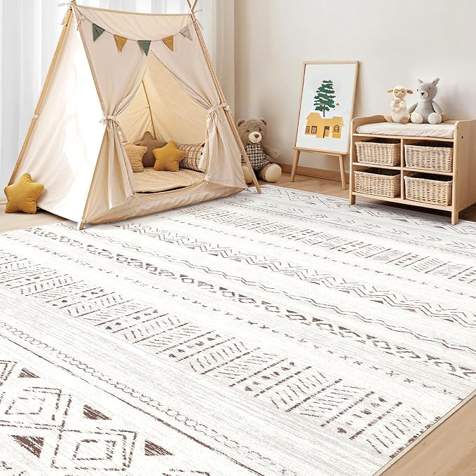 cotiled 10x13 Area Rugs Living Room Rug: Washable Boho Rugs - Image 8