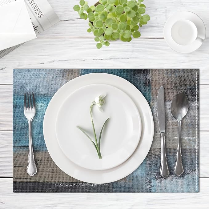 Emvency Farmhouse Placemats Set of 4, 12x18 Inch - Image 4