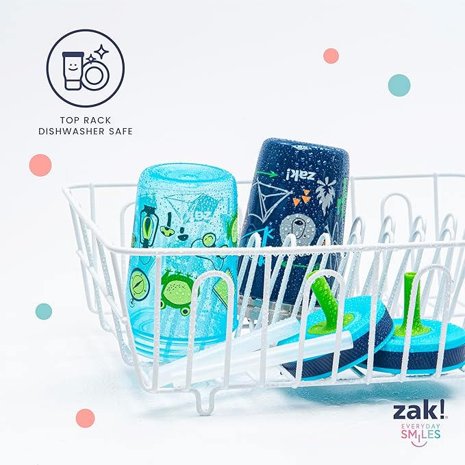 Zak Designs Campout and Camping Kelso Tumbler Set, Leak-Proof Screw-On Lid with Straw, Bundle for Kids Includes Plastic and Stainless Steel Cups with Bonus Sipper, 3pc Set, Non-BPA,15 fl oz