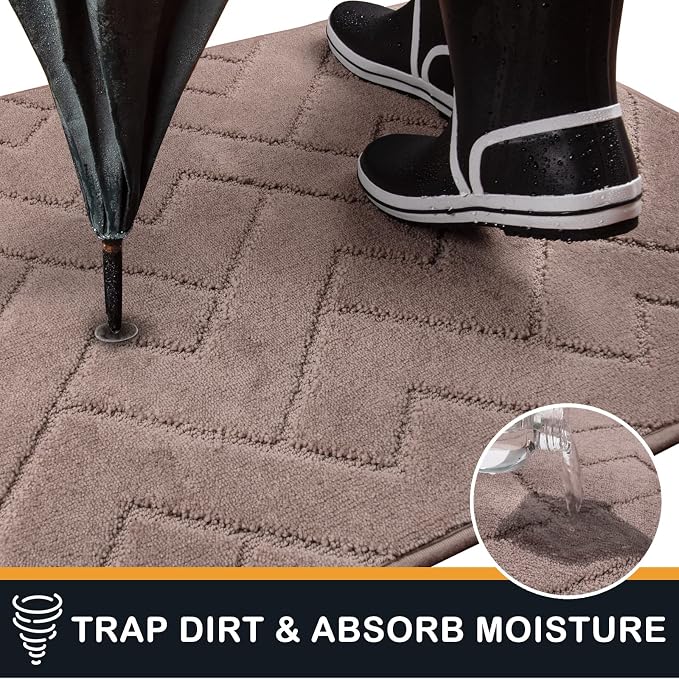 PURRUGS Dirt Trapping Door Mat 24" x 84", Non-Slip Machine Washable Entry Rug - Image 5