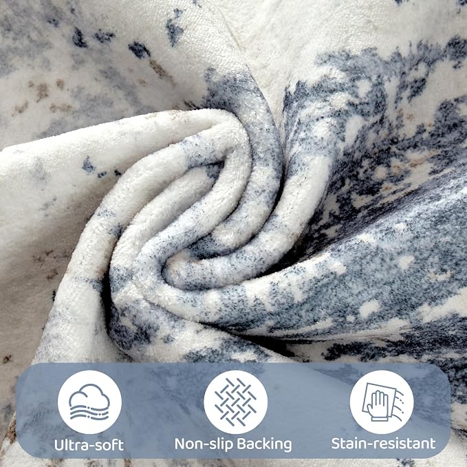 UERMEI 9x12 Area Rug Living Room Rugs - Image 6
