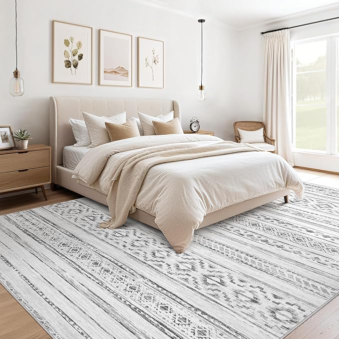 cotiled 5x7 Area Rugs Living Room Rug: Washable Boho Rugs - Image 4