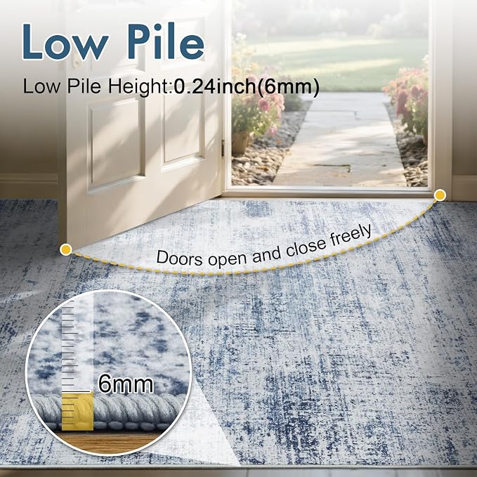 6x9 Ft Large Area Rugs for Living Room, Soft Non-Slip Washable Rugs Modern - Image 8