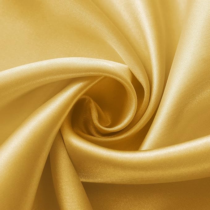 Horbaunal 12 Pack Yellow Gold Satin Table Runner 12 x 108 Inch | Smooth Table - Image 6