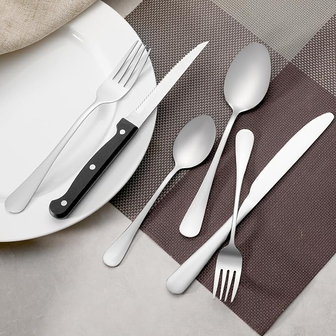 36 Piece Dinner Forks Set, Food-Grade Stainless Steel Forks Silverware - Image 5