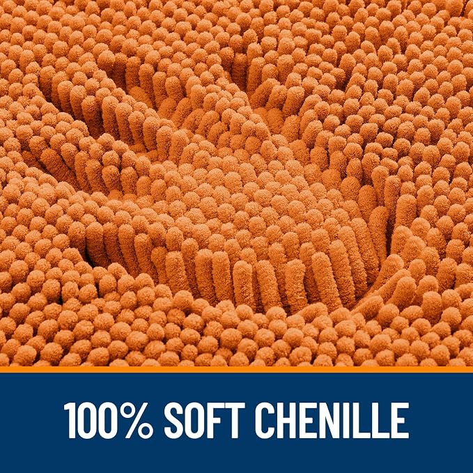 OLANLY Toilet Rugs U-Shaped 20x20, Extra Soft Absorbent Chenille Contour - Image 3