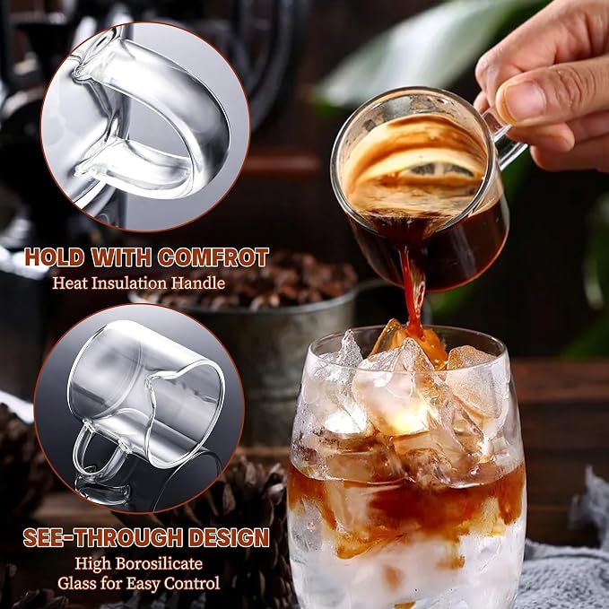 Gulex Espresso Cups Glass Coffee Espresso Cups - Image 7