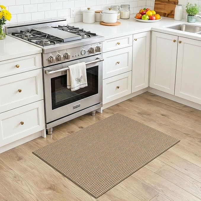 KOZYFLY Indoor Door Mat 2x3 ft Small Area Rugs Washable Front Door Mat Non Slip - Image 2
