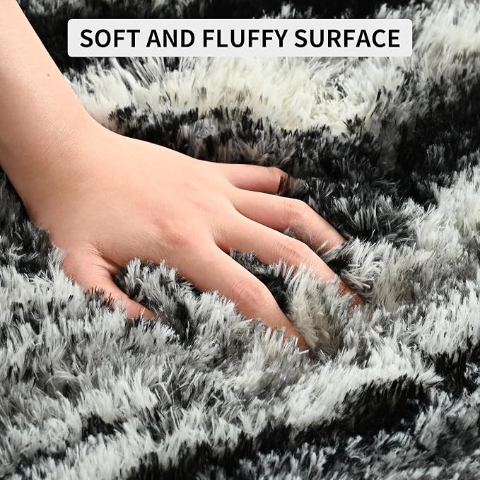 Tepook Fluffy Large Rugs for Living Room, Shag Area Rug 6x9 Soft Carpet for - Image 6