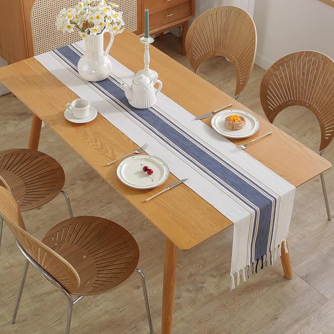 Blue Table Runner 60 Inches Long - Image 6