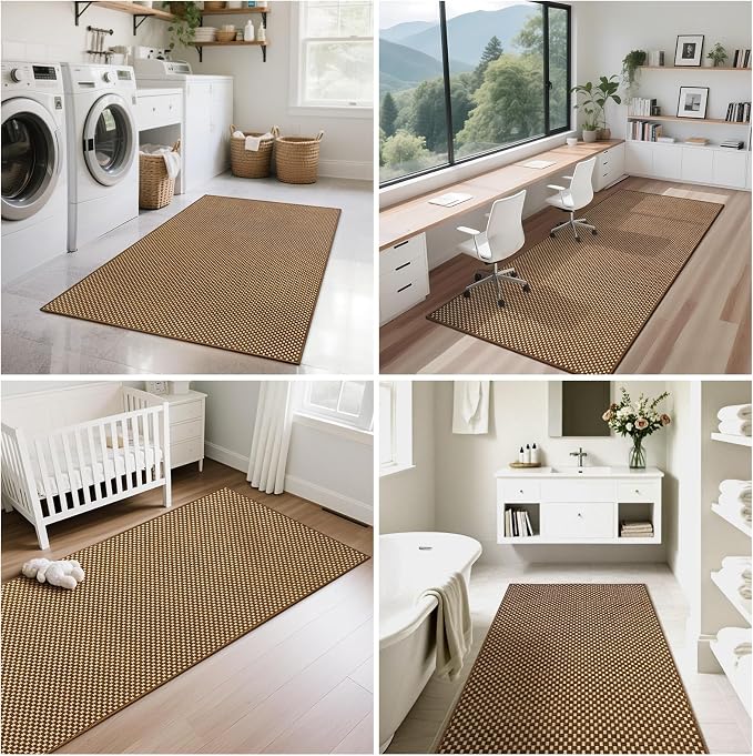 YDKGL 3x5 ft Area Rug Entryway Runner Rug Non Slip Washable, Boho Woven Kitchen - Image 8