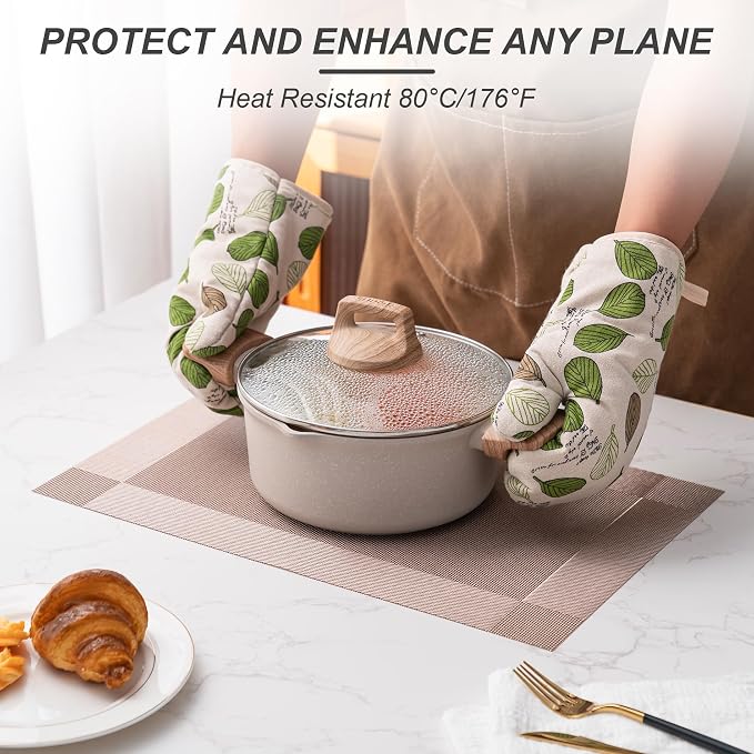 Placemats Set of 4 Washable Indoor | Outdoor Vinyl Place Mats - Image 4