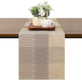 Table Runner 71 Inches Long, Vinyl Woven Farmhouse Table Runners | Washable by Chitomars