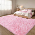 KICHOWUA Area Rug 5x7 Pink Fluffy Shag – Ultra Soft Plush Fuzzy Washable by KICHOWUA