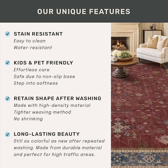 Washable 3x4 Rugs for Entryway - Image 7
