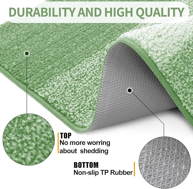 Kitinjoy Indoor Outdoor Door Mat, 40x32 Non-Slip Absorbent Dirt Trapper - Image 3