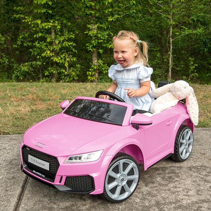 Electric Car for Kids, Licensed Audi 6V Kids Ride on Car Toy for Toddlers with Remote - Pink