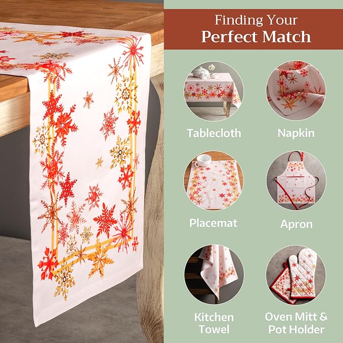 Maison d' Hermine Table Runner 100% Cotton 14.50" x 108" | Table Runners 108 - Image 5