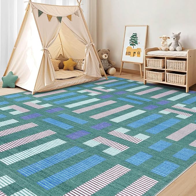 cotiled 10x12 Area Rugs Living Room Rug: Washable Boho Rugs - Image 7