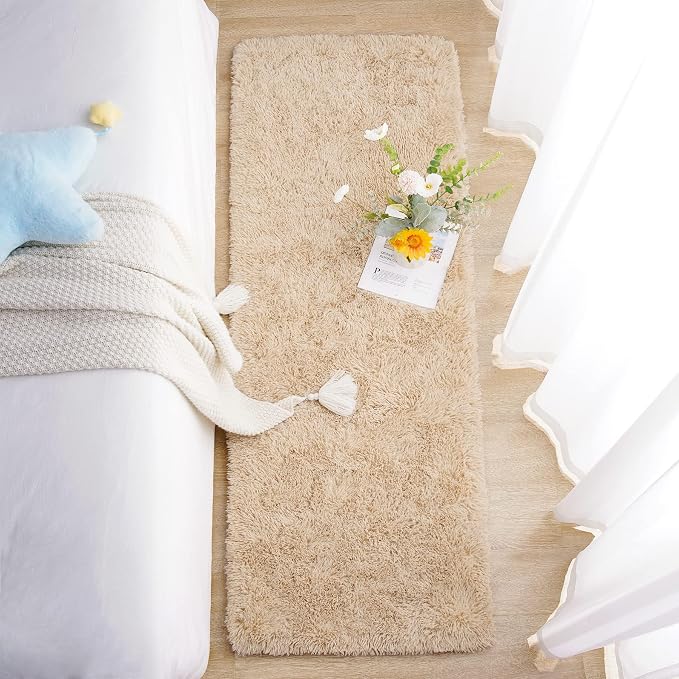Chicrug Soft Runner Rugs for Bedroom Living Room Plush Fluffy Rug 3x8 Feet - Image 5