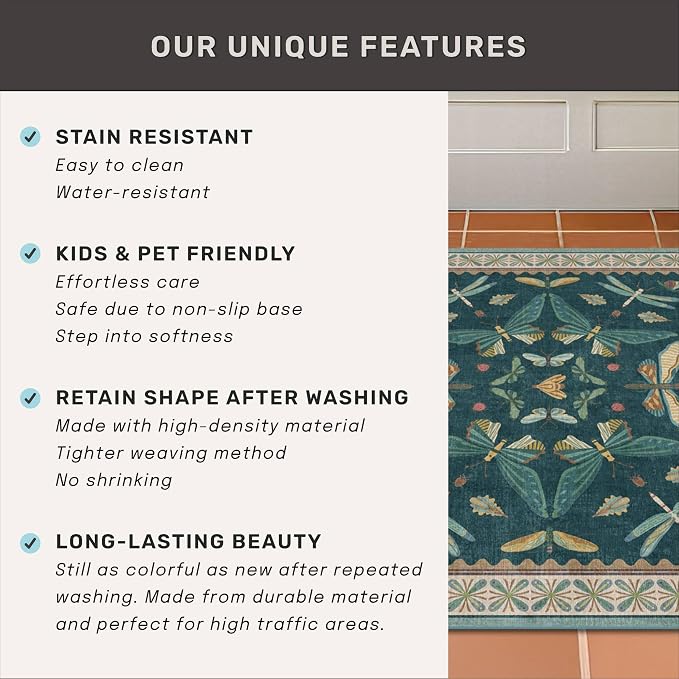 Hazo Haus Emerald Green Entry Rugs - Image 7