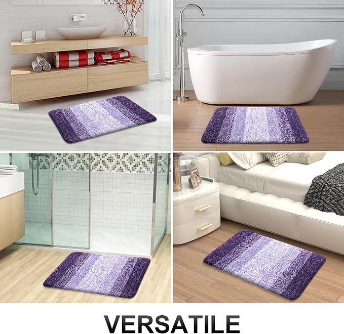 OLANLY Large Bathroom Rugs Mat 45x27, Extra Soft Absorbent Microfiber Bath Rugs - Image 7