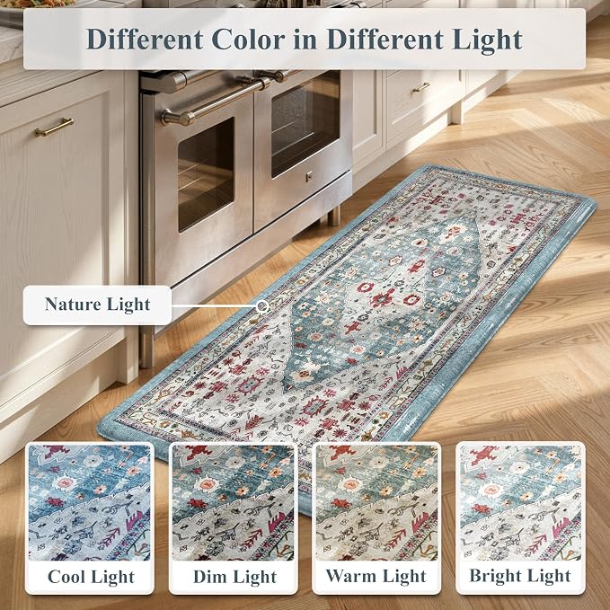 Collive Kitchen Mats for Floor, Cushioned Anti Fatigue Kitchen Rugs Waterproof - Image 7