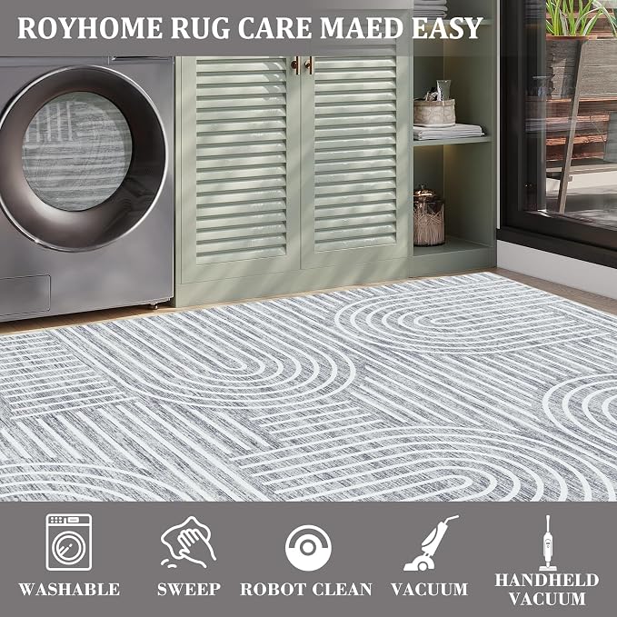 ROYHOME Washable Rug 8x10 Area Rugs - Image 5