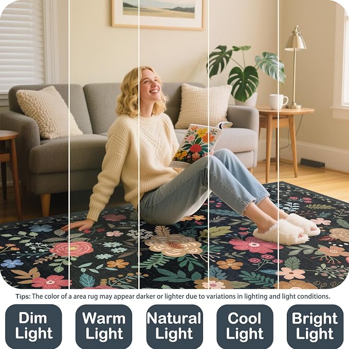 Door Mat Indoor Entrance 2x3 Rug Non-Slip Bathroom Small Rugs Stain Resistant - Image 4