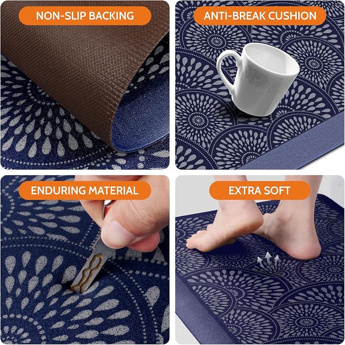 Mattitude 4/5 Inch Kitchen Mat, 20x40in Heavy Duty Ergonomic Comfort Foam - Image 4