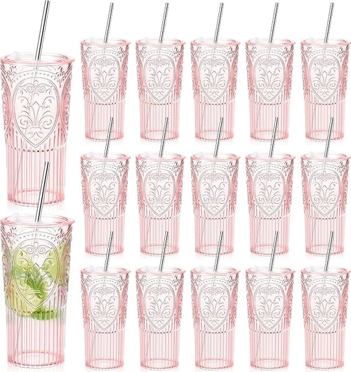 16 Set 20oz Vintage Plastic Tumbler by Unknown