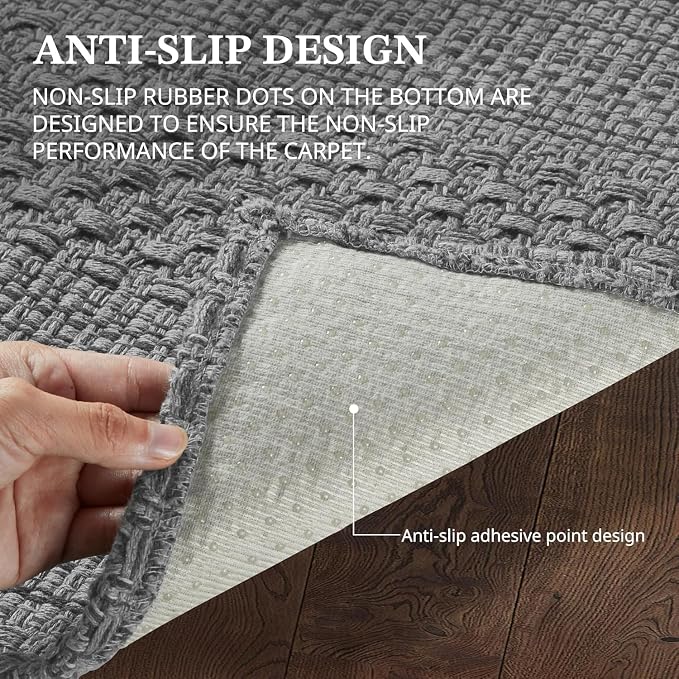 MatEssenz Runner Rug – Boho 2x6 ft Hallway Runner Rug Washable Non-Slip - Image 5