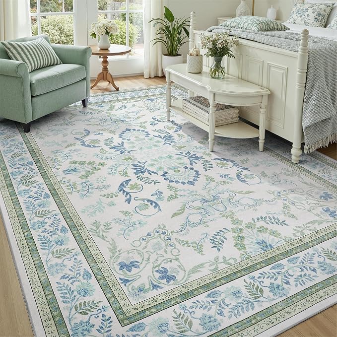 DCX Green 5x7 Rug, Kid & Pet Friendly - Image 5