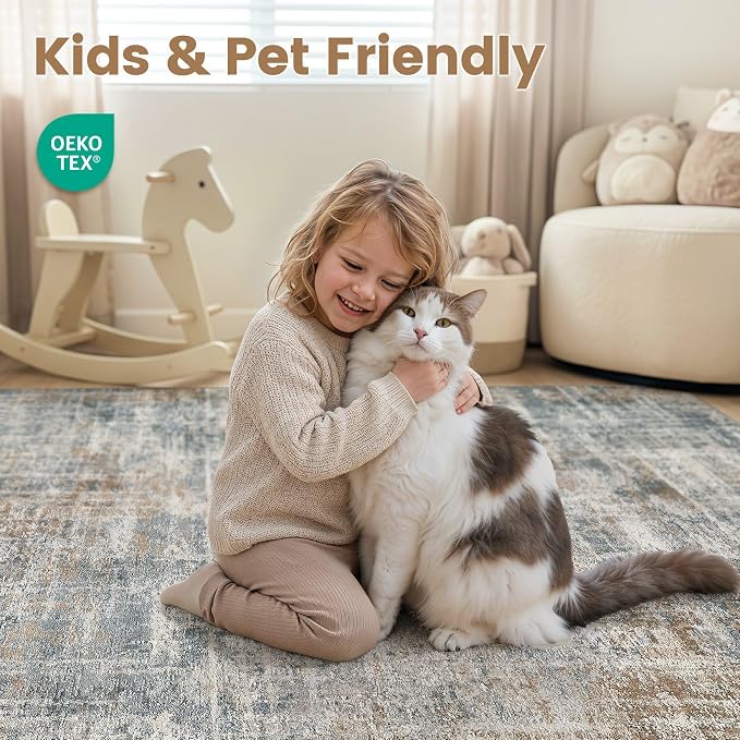 cotiled Washable 10x14 Area Rug - Image 4