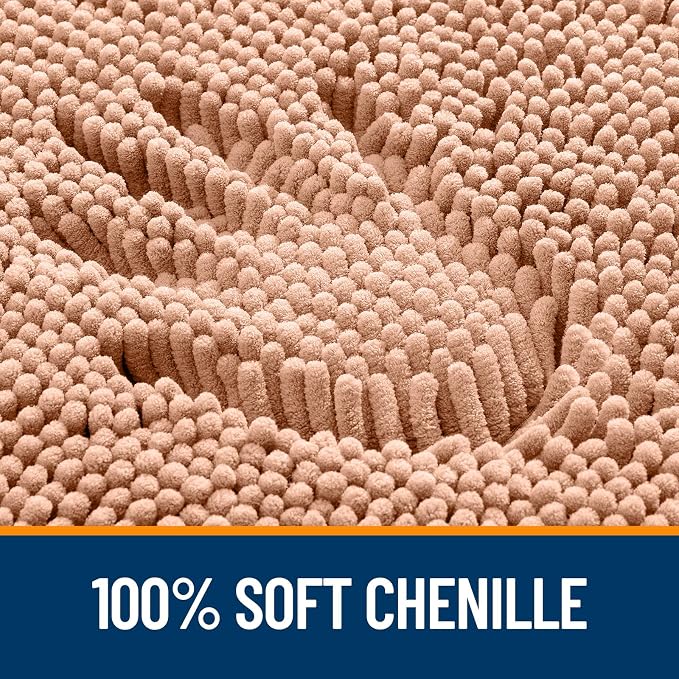OLANLY Large Bathroom Rugs 44x32, Extra Soft Absorbent Chenille Bath Rugs - Image 3