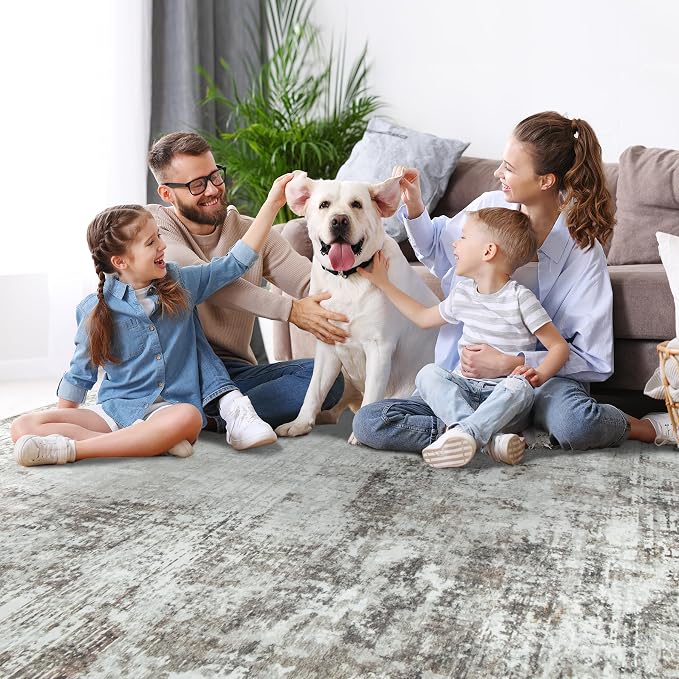 8x10 Area Rugs for Living Room Rug Washable: Modern Large Rug for Dining Room - Image 7