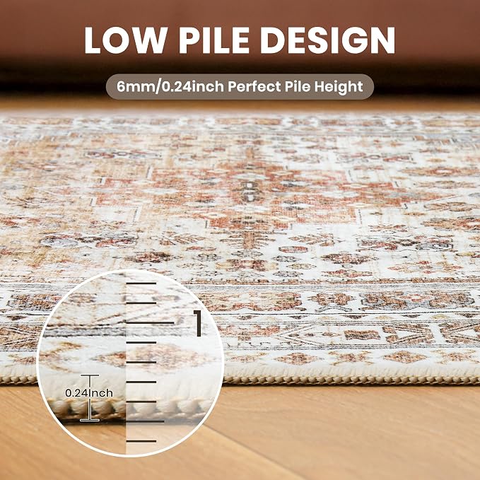 zesthome Washable Round Rug - 5ft Ultra-Thin Circle Area Rugs - Image 7
