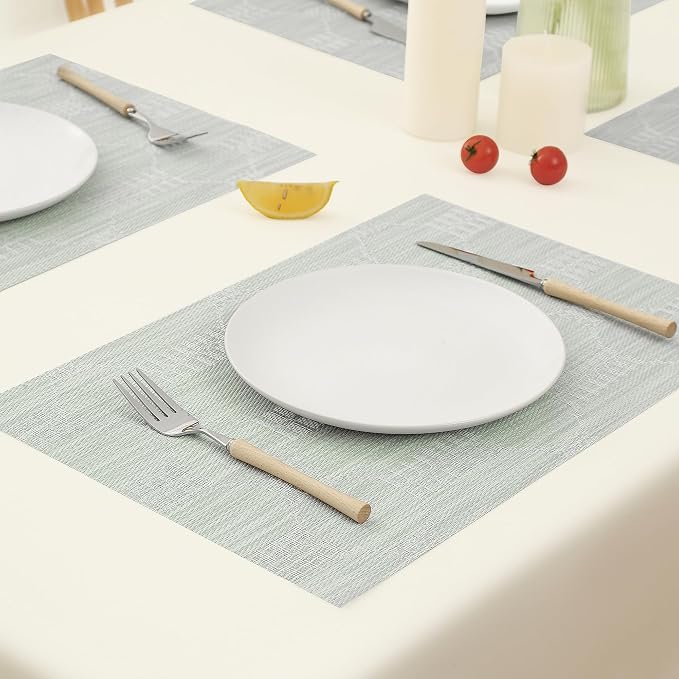 Leetaltree Mint Cream Placemats Set of 12 - Image 8