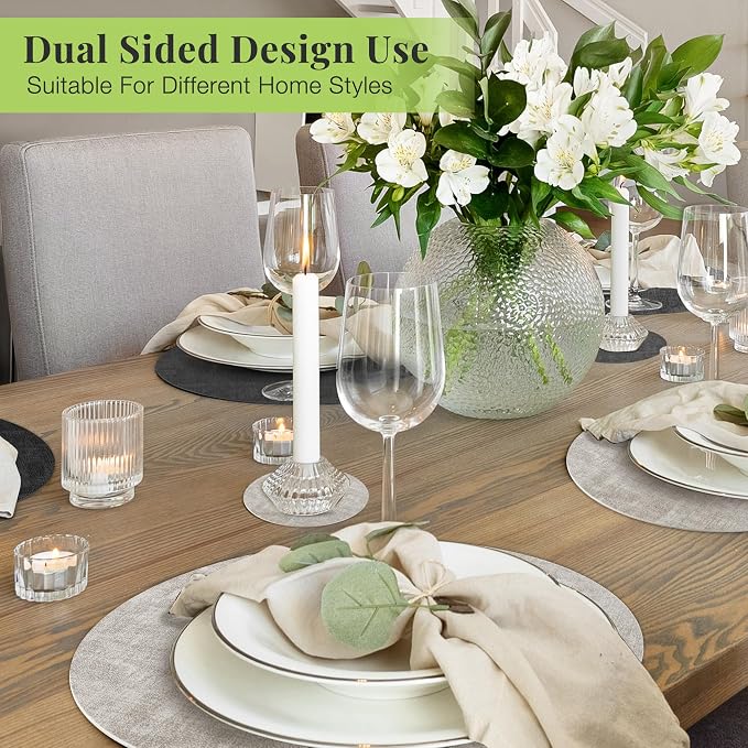 Fyvva Placemats Set of 4, Stain & Scratch Resistant, - Image 6