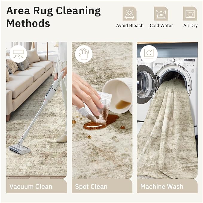 Soalmost Runner Rug 2x6 Washable Non-Slip Kitchen Runner Rugs - Image 9