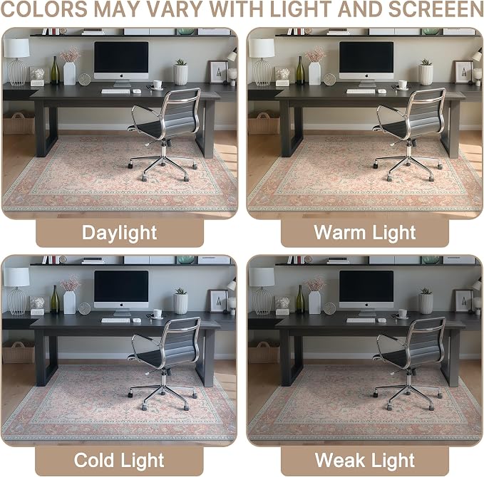 48"x60" Office Chair Mat for Hardwood Tile Floor, Under Desk Carpet Protector - Image 6