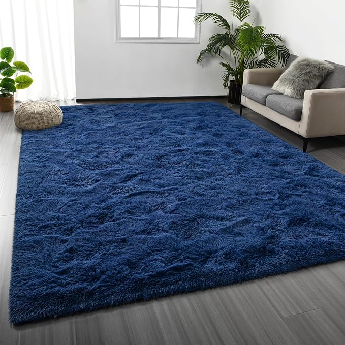 Deerhoo Large Shag Area Rugs 5 x 8, Plush Fuzzy Rugs by Deerhoo