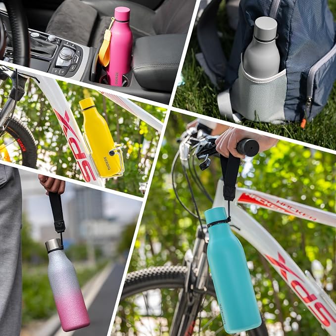 BJPKPK Insulated Water Bottle, 18 oz, Stainless Steel | Leak Proof | Pack of 2 - Image 5