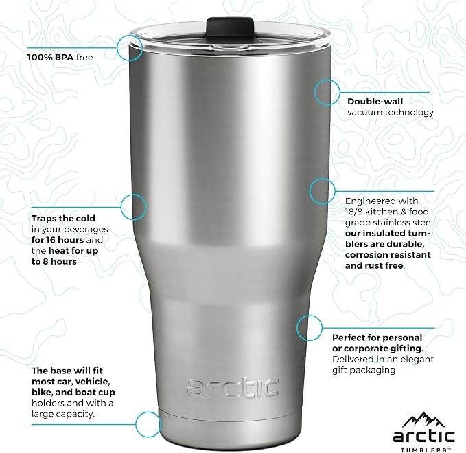 | 30 oz Matte White Insulated Tumbler - Image 5
