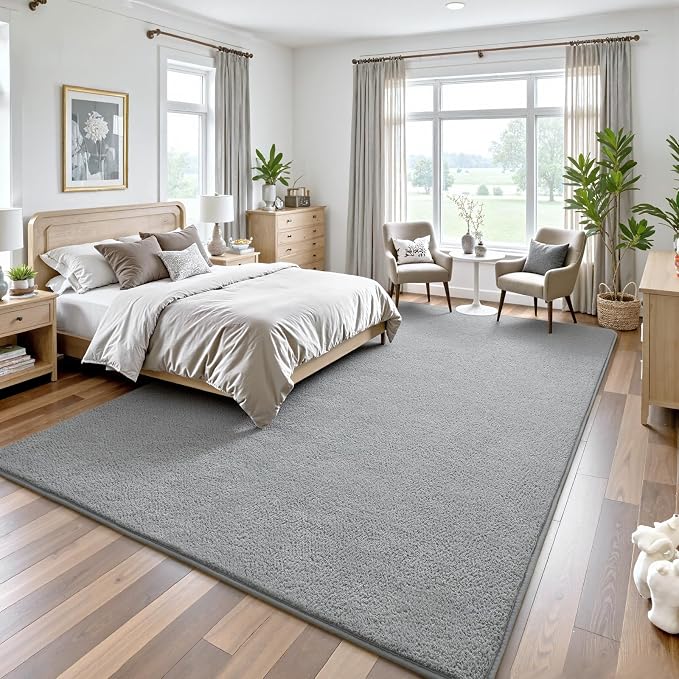 Keeko Area Rugs for Living Room Bedroom 5x8 Grey, Soft Modern Large Rugs Indoor - Image 6